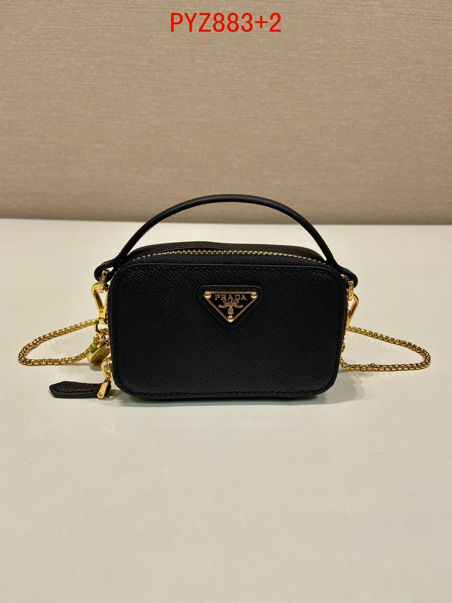 Prada leather mini pouch