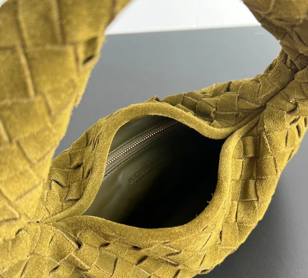 Bottega Veneta Large Hop Intrecciato Suede Hobo bag