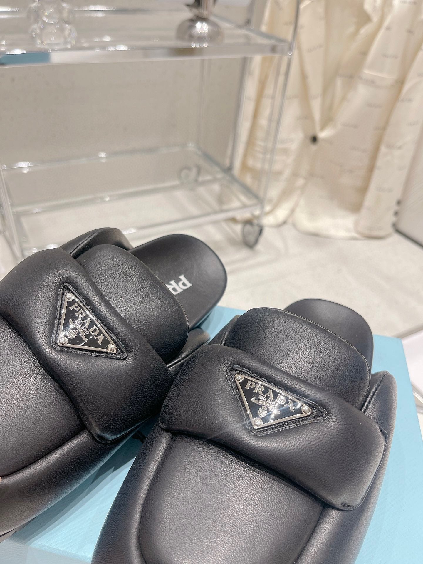 Prada Puffer Slides