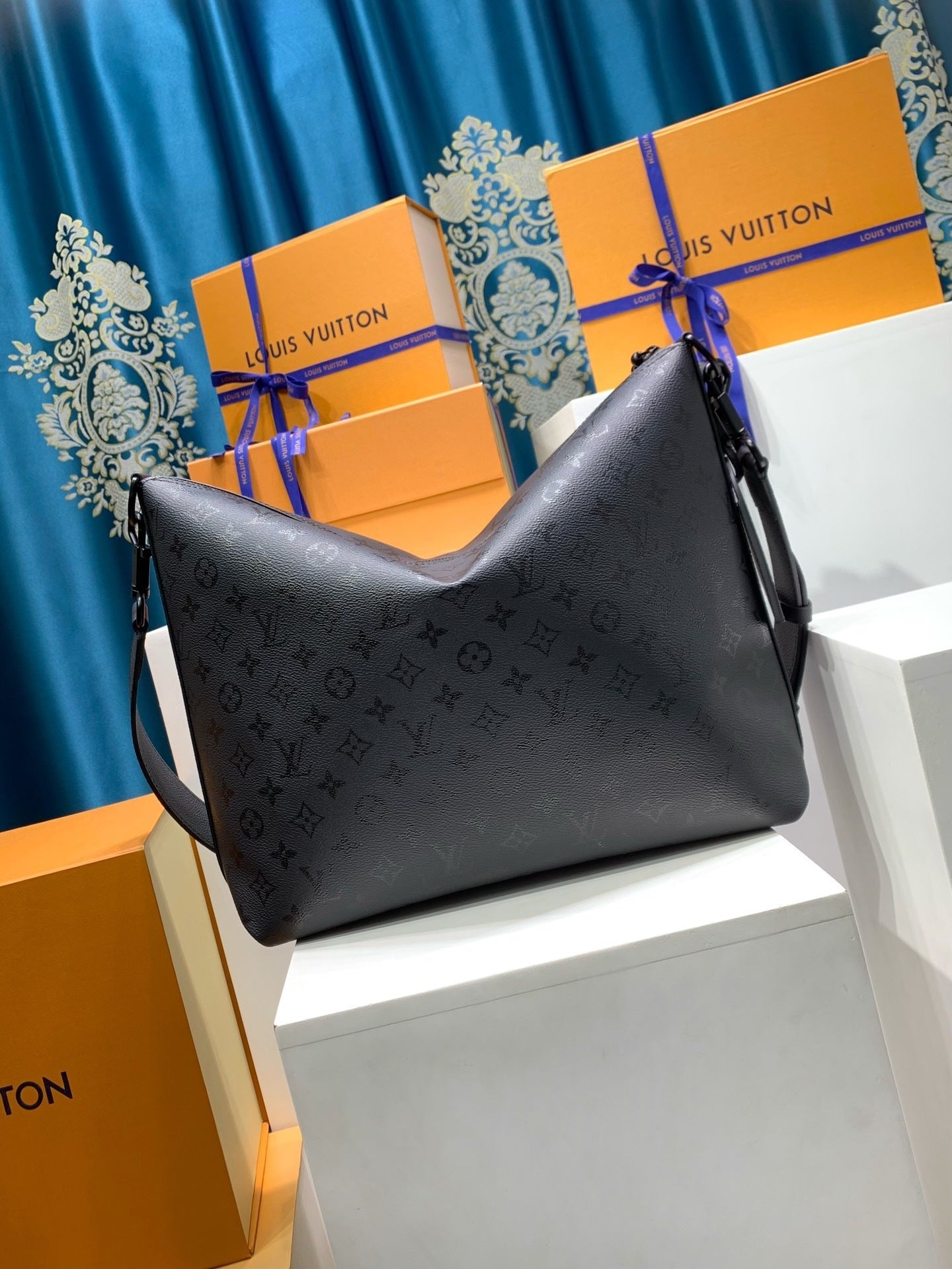 Louis Vuitton Vagabond Hobo Monogram Midnight