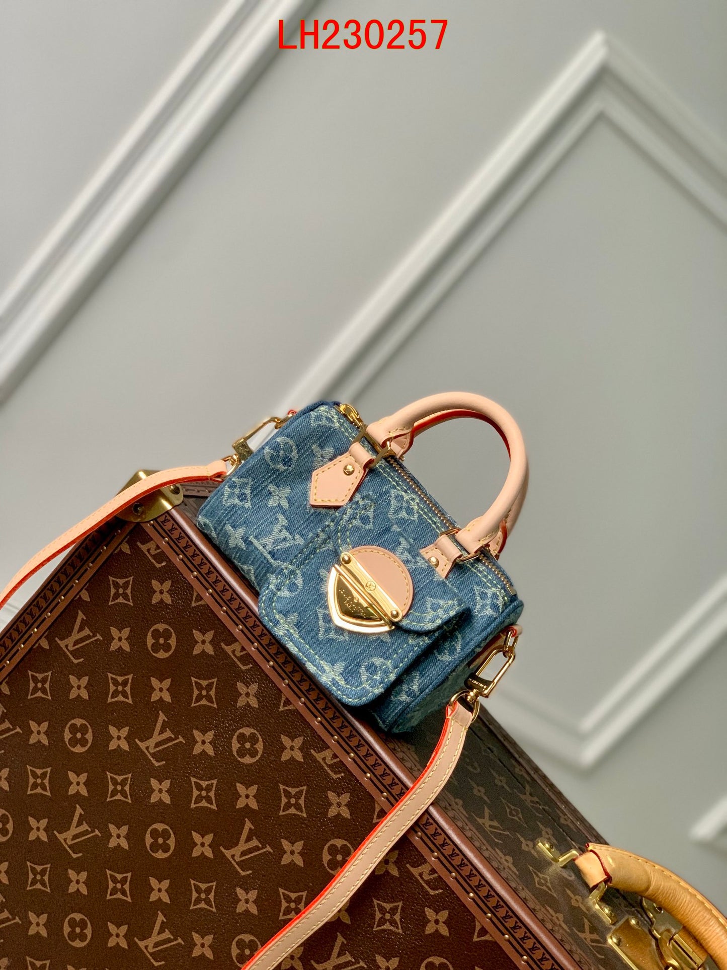 Louis Vuitton Nano Speedy Monogram Denim