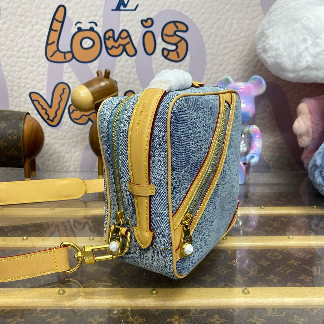 Louis Vuitton Chess Messenger Denim