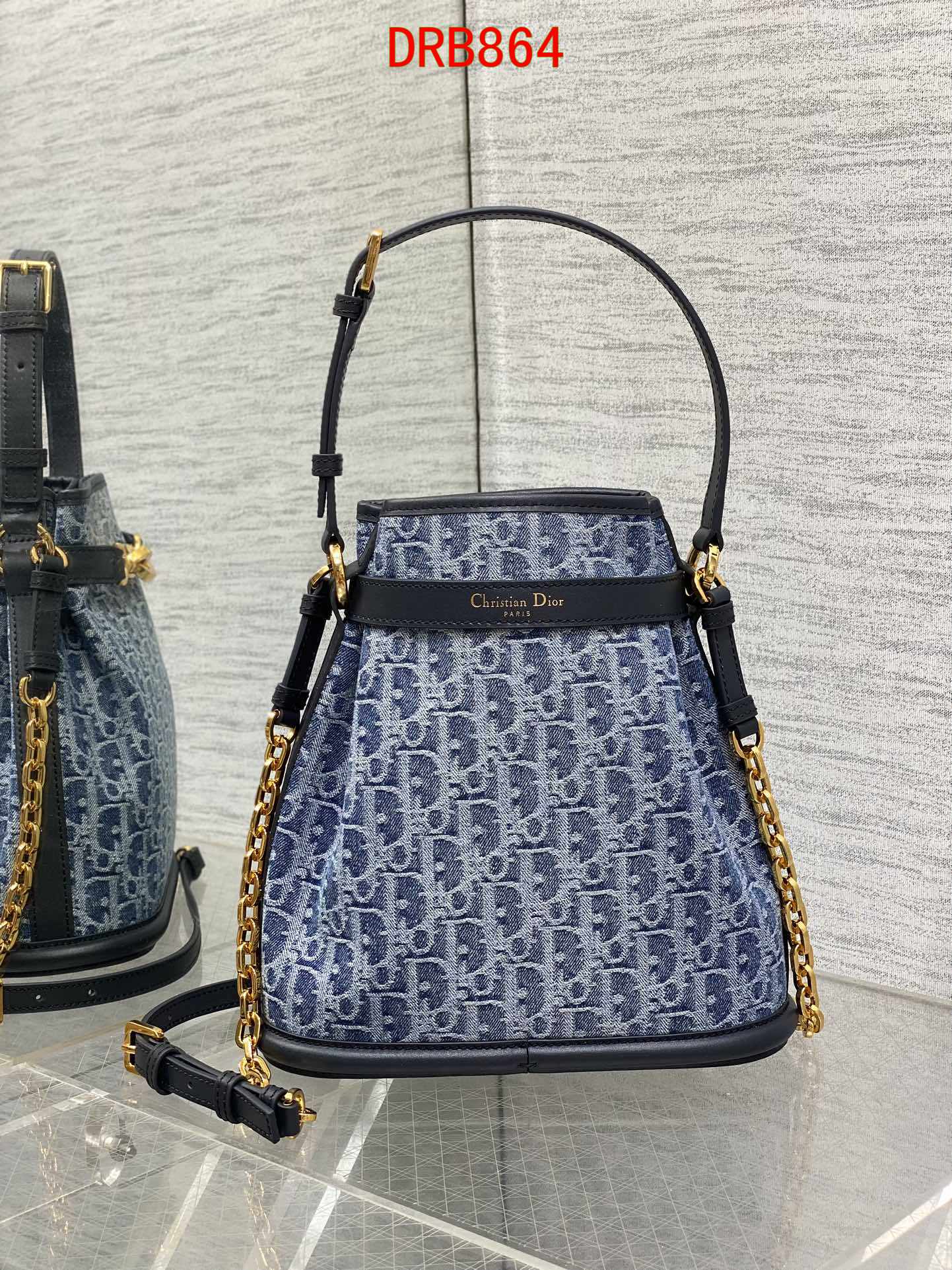 Dior Denim Bucket bag