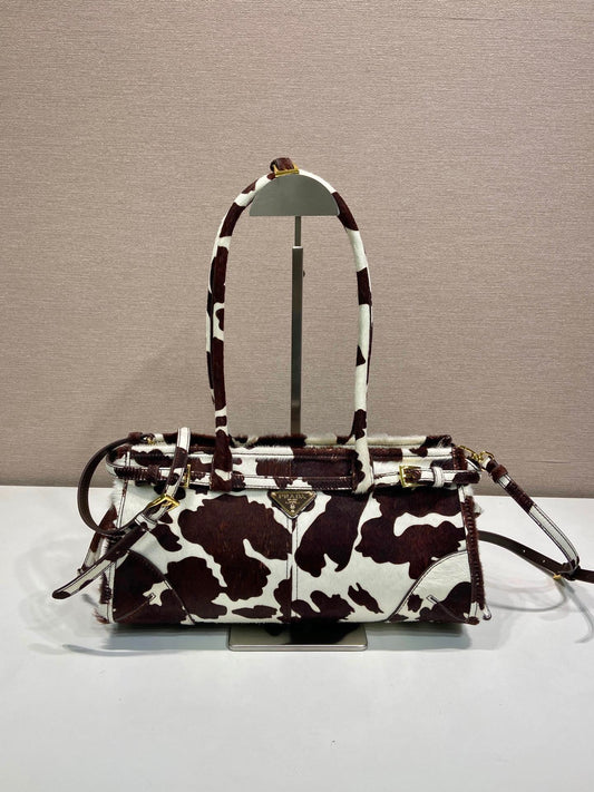 Prada Bonnie Medium calf hair shoulder bag