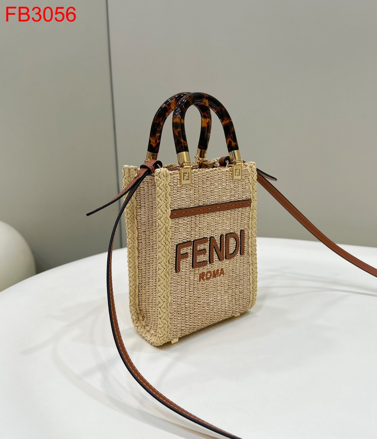 Fendi BEIGE ‘SUNSHINE MINI’ SHOULDER BAG