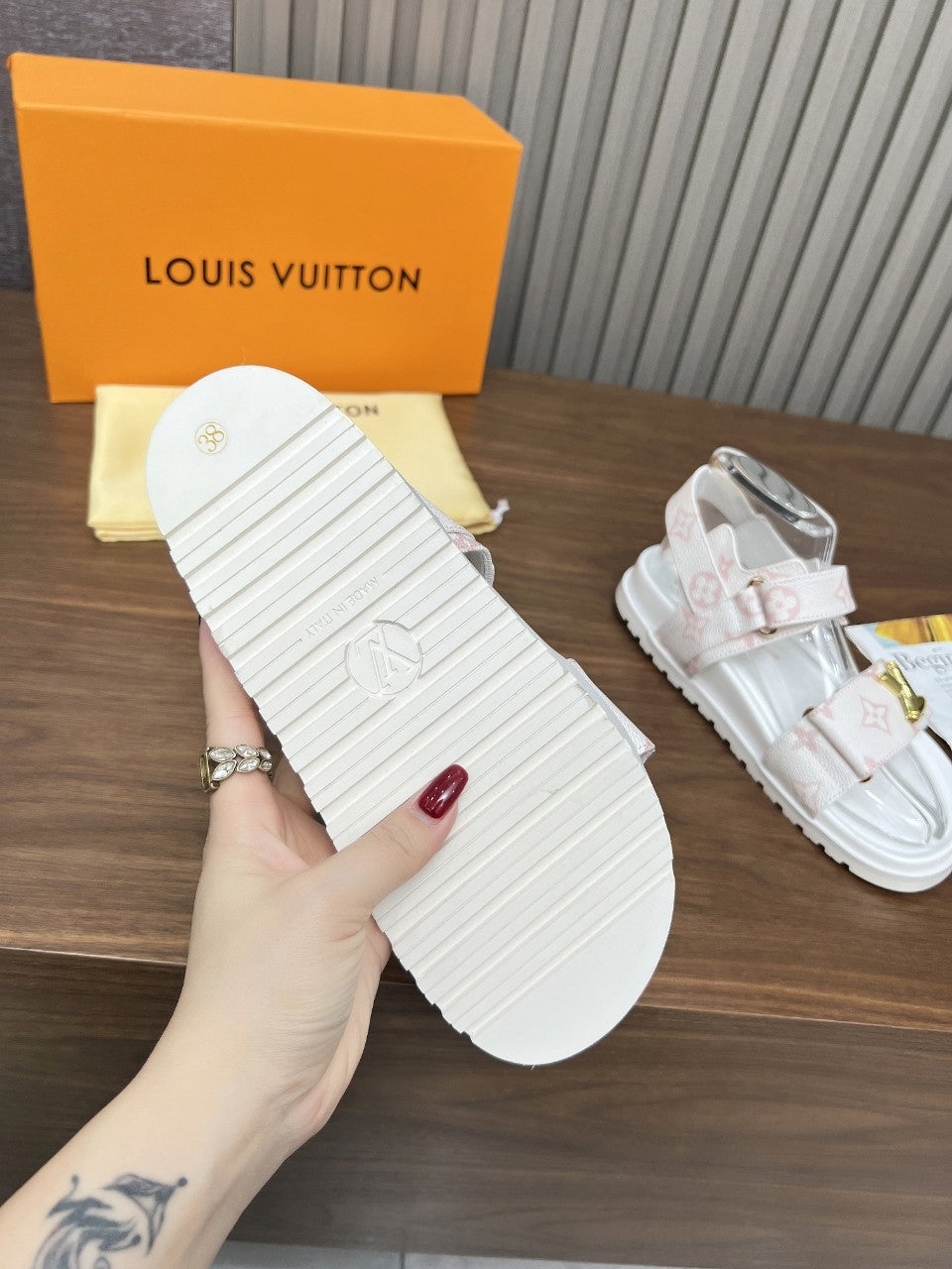 Louis Vuitton Leather Sandals