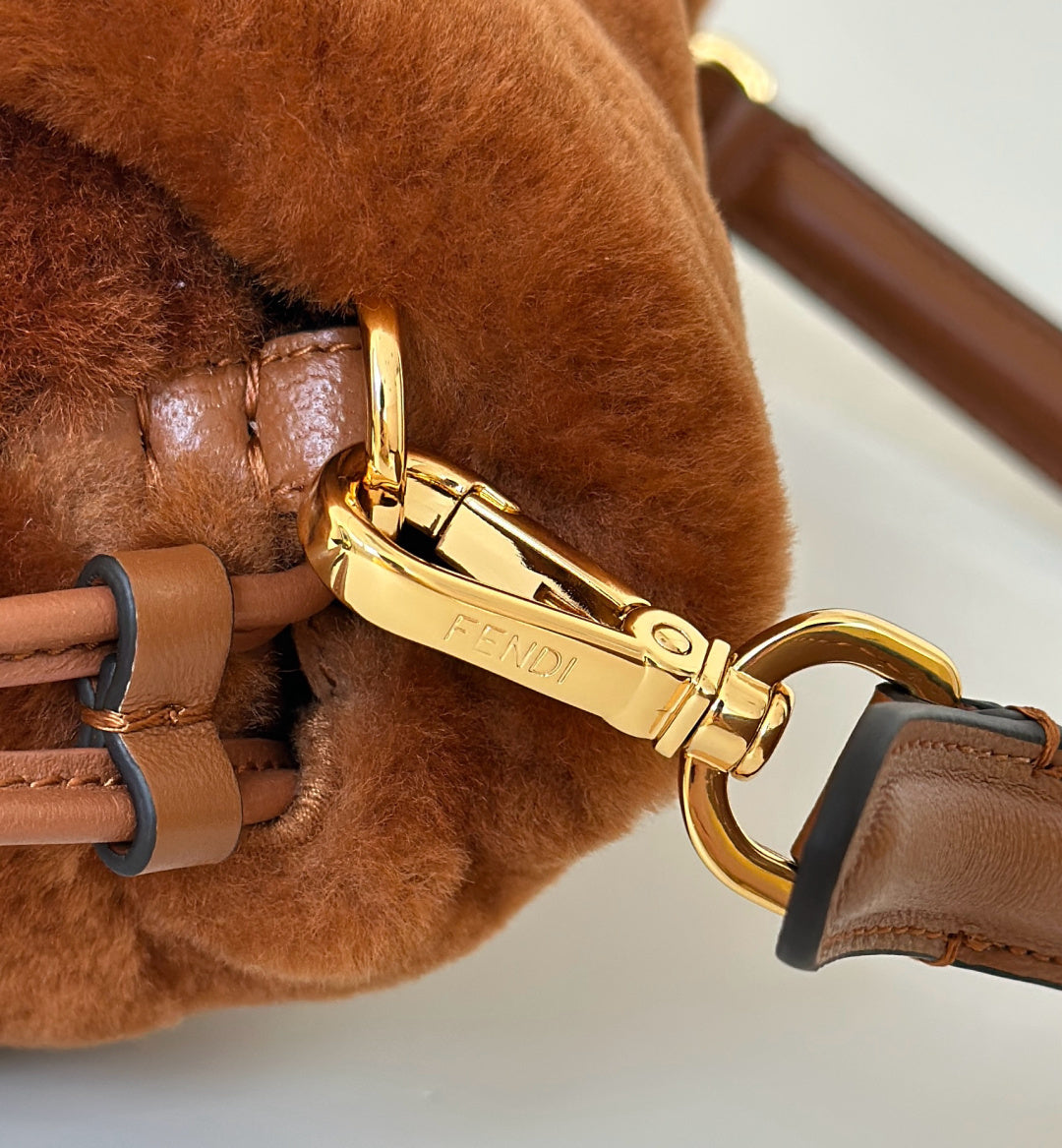 Fendi Medium Baguette Fur bag