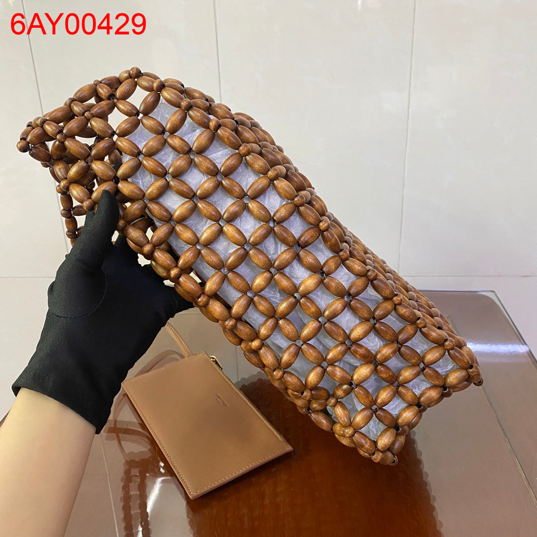 YSL LE 5 À 7 large in wood beads