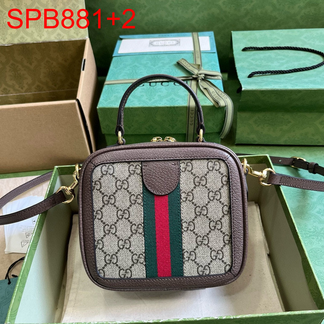 Gucci OPHIDIA GG MINI TOP HANDLE BAG