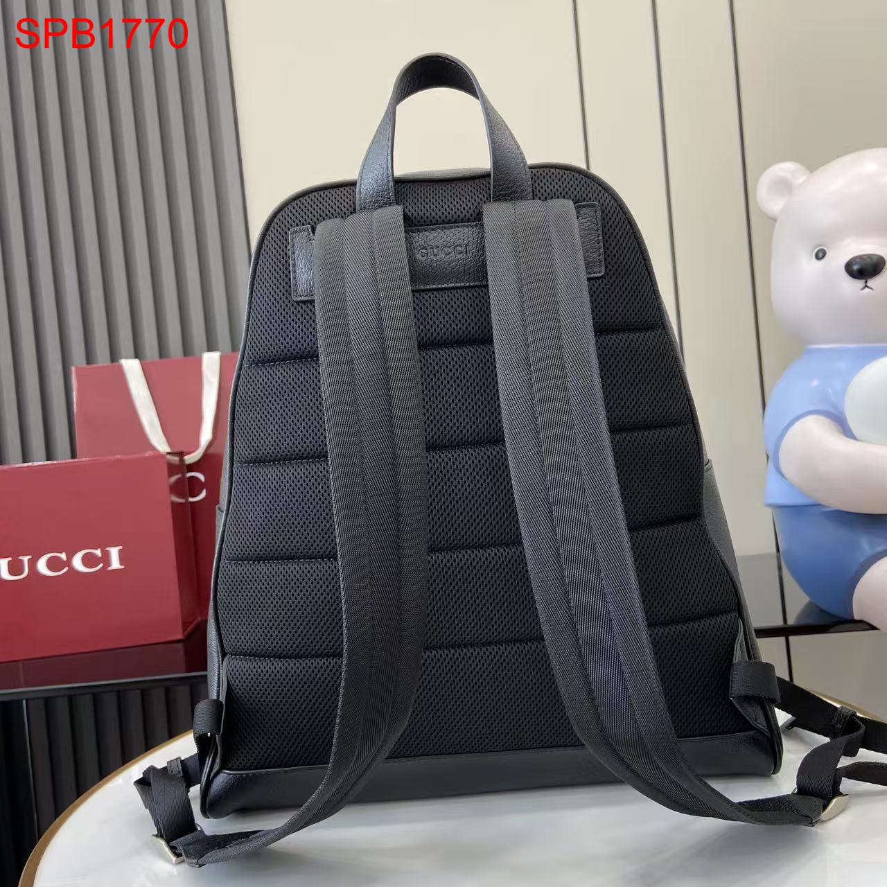 Gucci Ophidia leather medium backpack