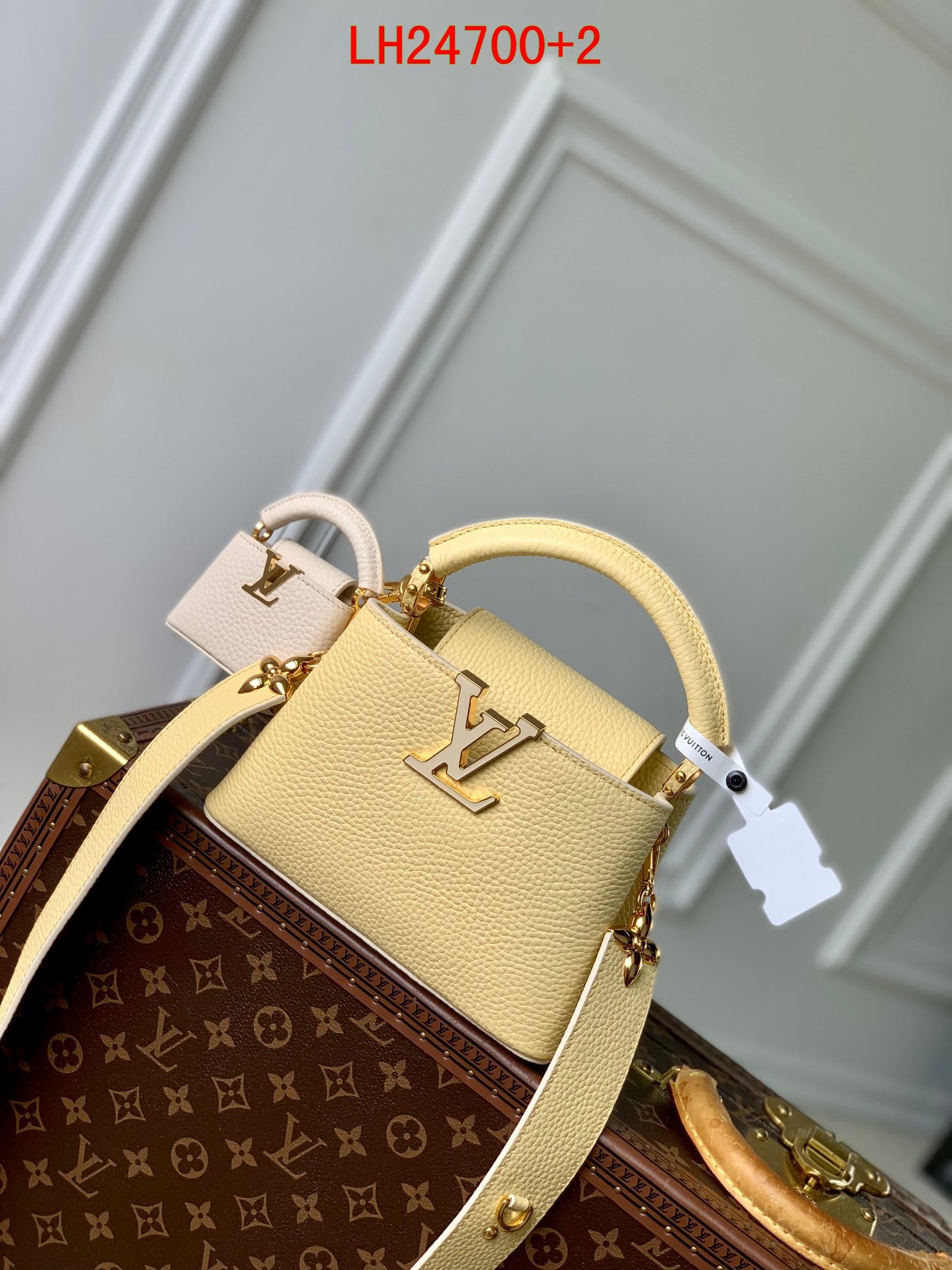 Louis Vuitton Capucines mini and BB Taurillon leather