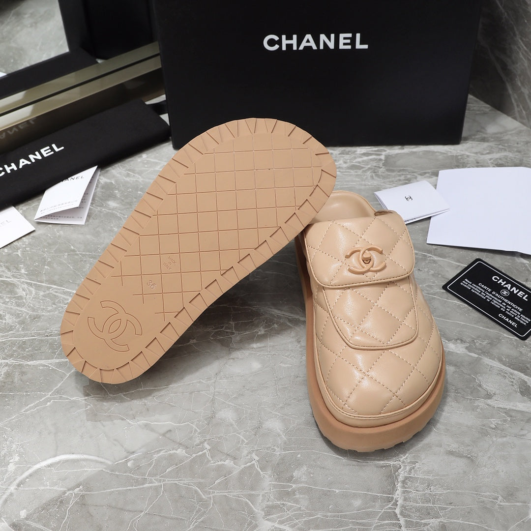 Chanel Leather Clog