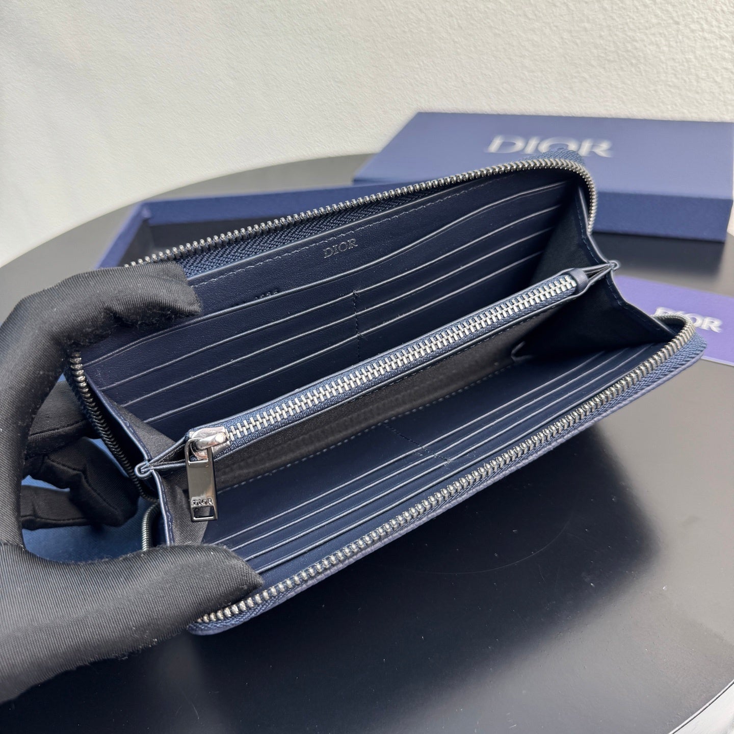 Dior Saddle Long Zip wallet