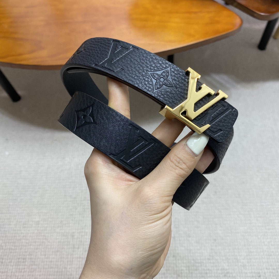 Louis Vuitton Empreinte leather belt 3.0 cm