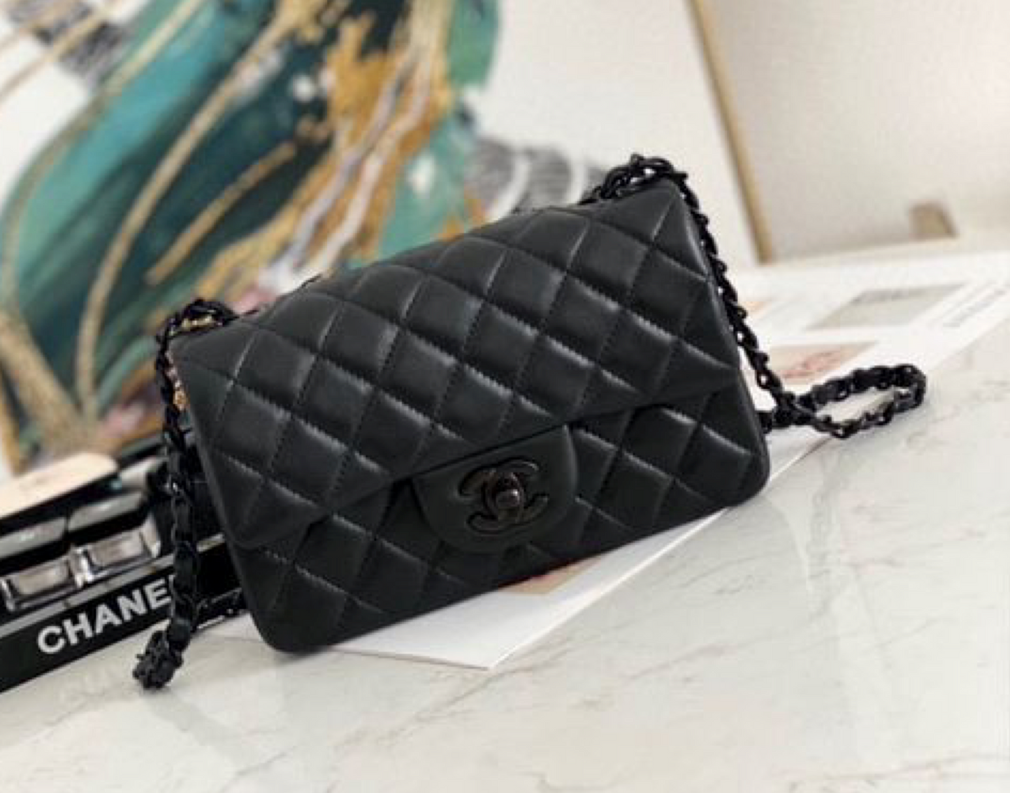 Chanel Classic Flap Bag 23 cm Sheepskin leather