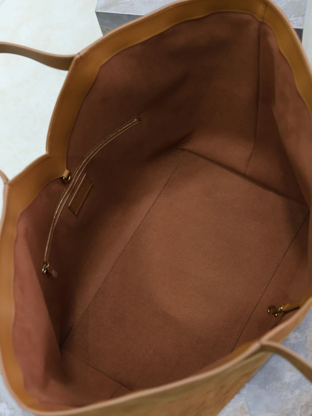 YSL Y large tote suede bag