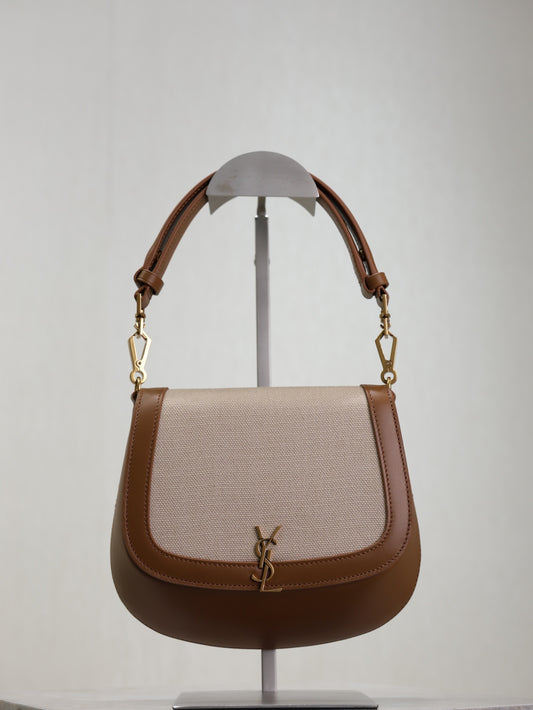 YSL Voltaire Top handle bag canvas