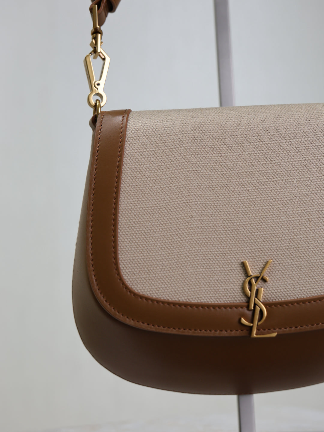 YSL Voltaire Top handle bag canvas