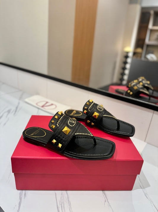 Valentino leather Slides