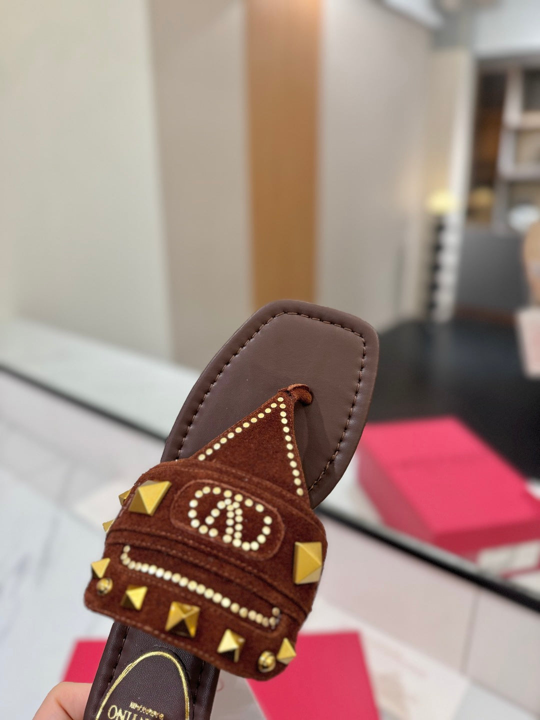 Valentino Suede Slides