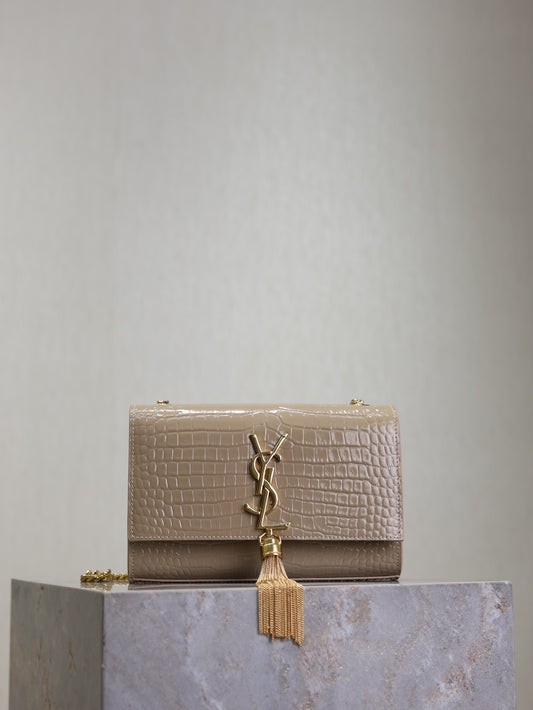 YSL Kate 20 Crocodile bag
