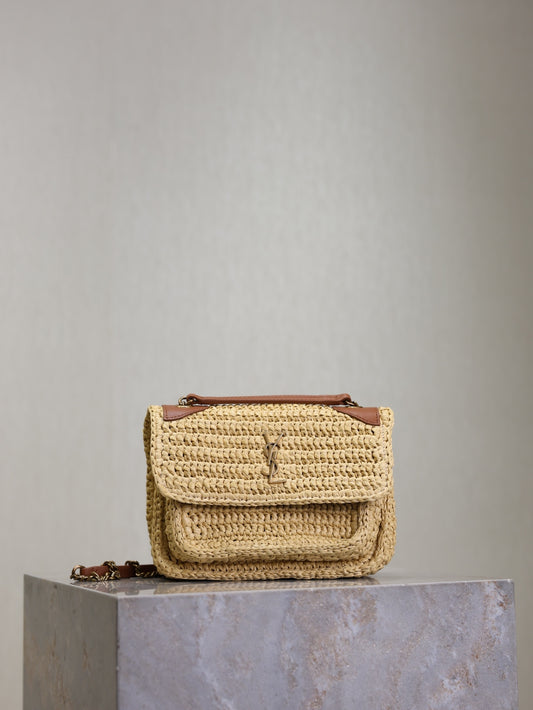 YSL Niki Mini Straw bag