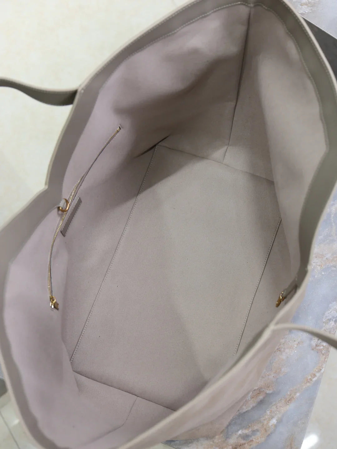 YSL Y large tote suede bag