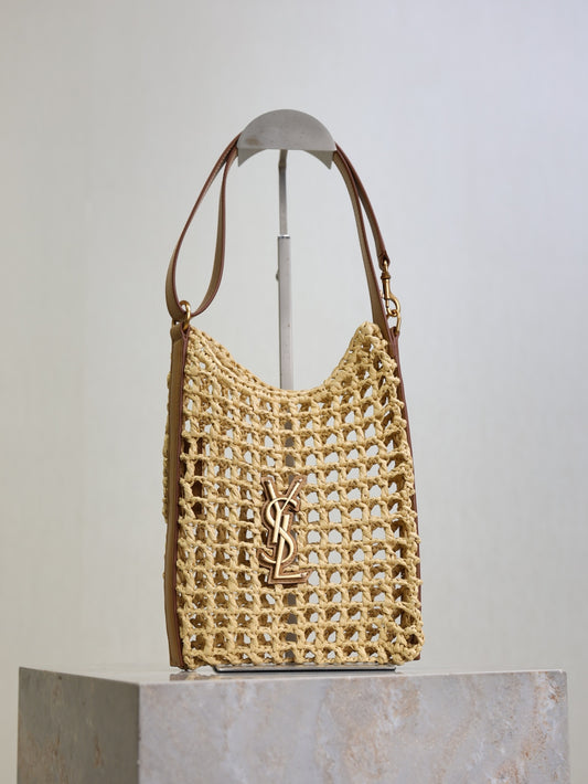 YSL Oxalis Mini straw bag