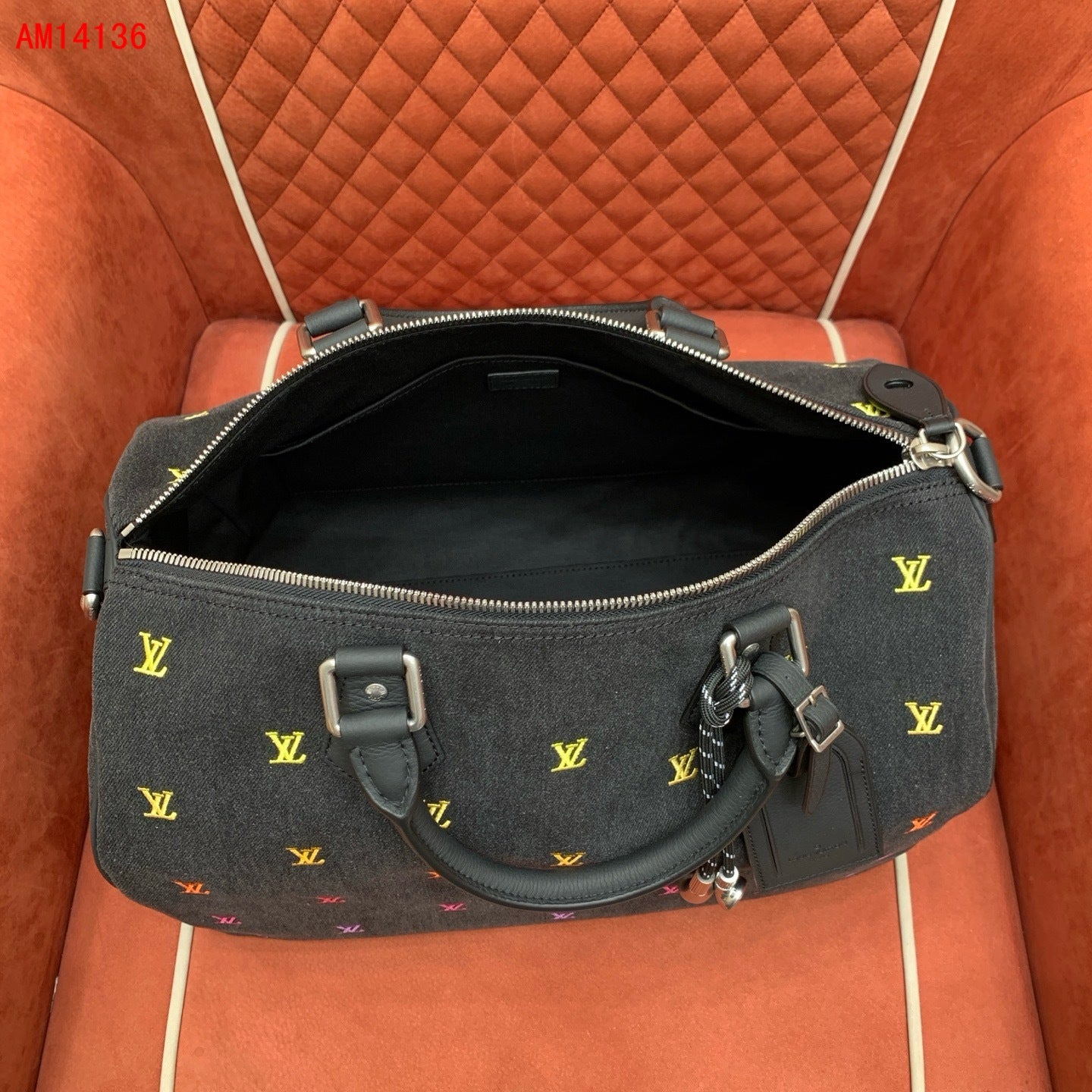 Louis Vuitton Speedy 40 Bandoulière Blason Denim