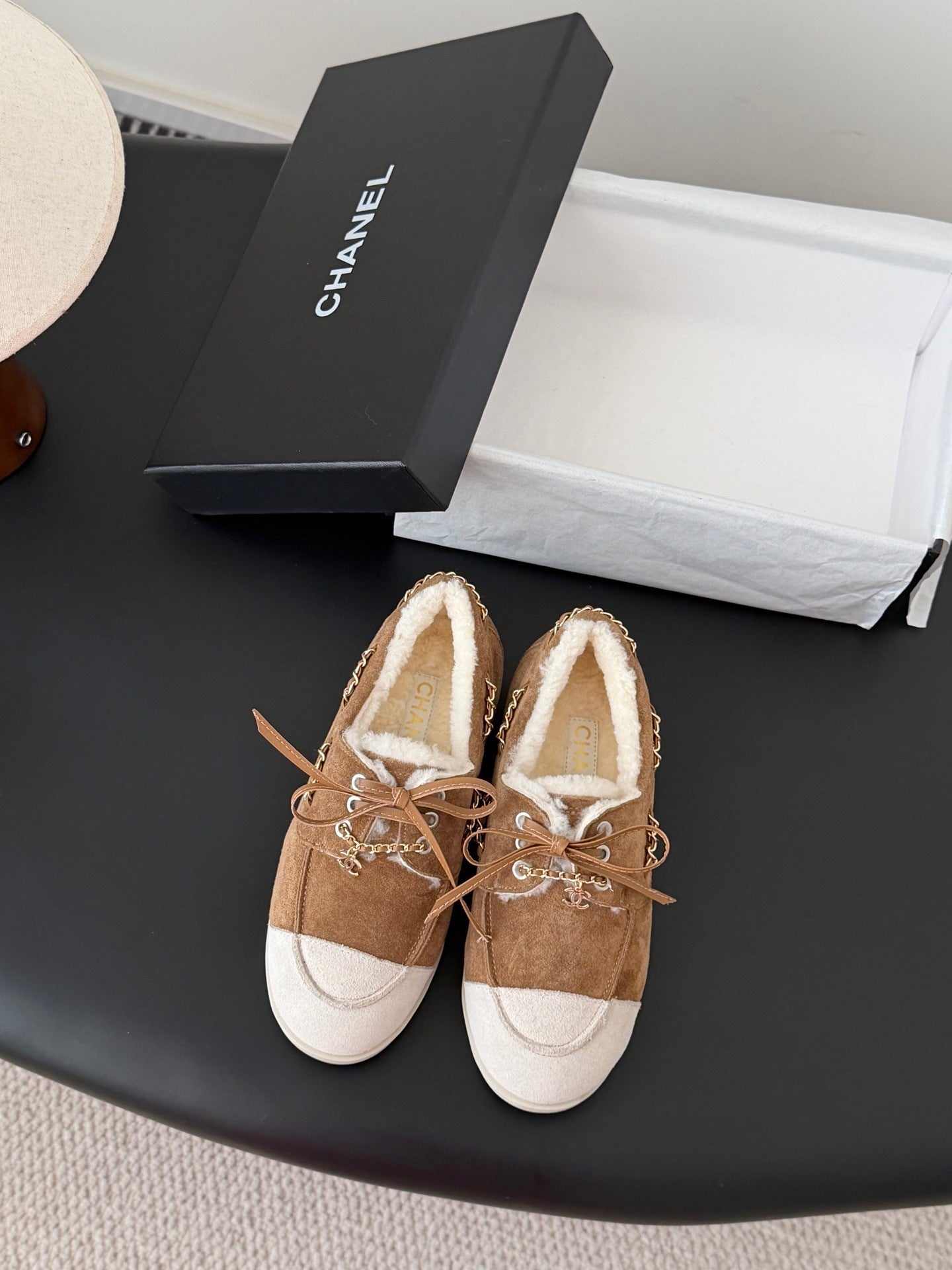 Chanel Suede Moccasin