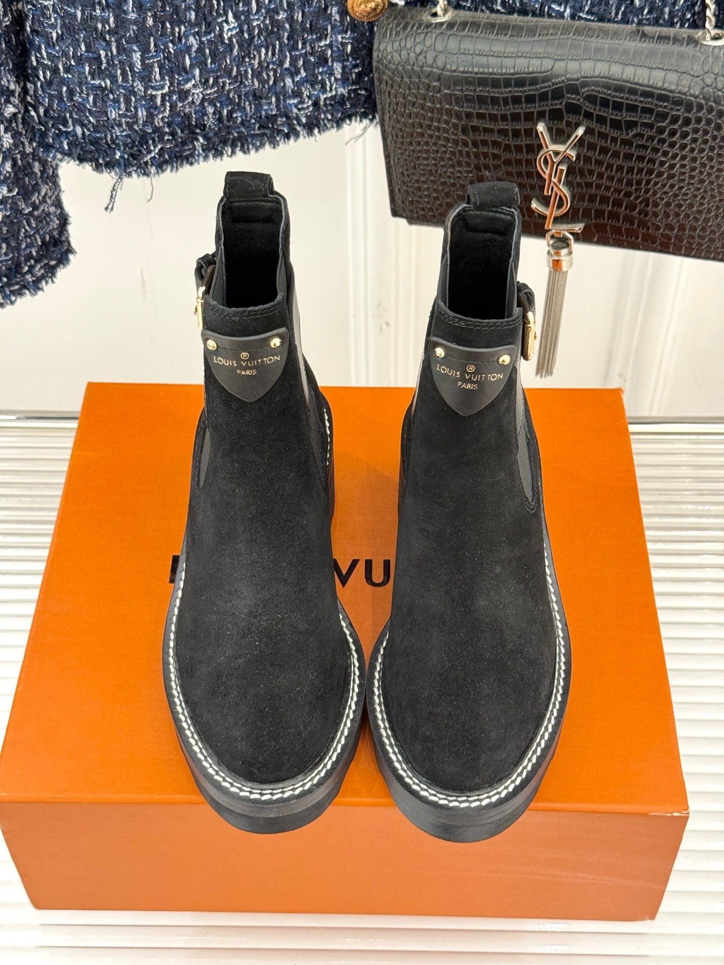 Louis Vuitton suede Boots