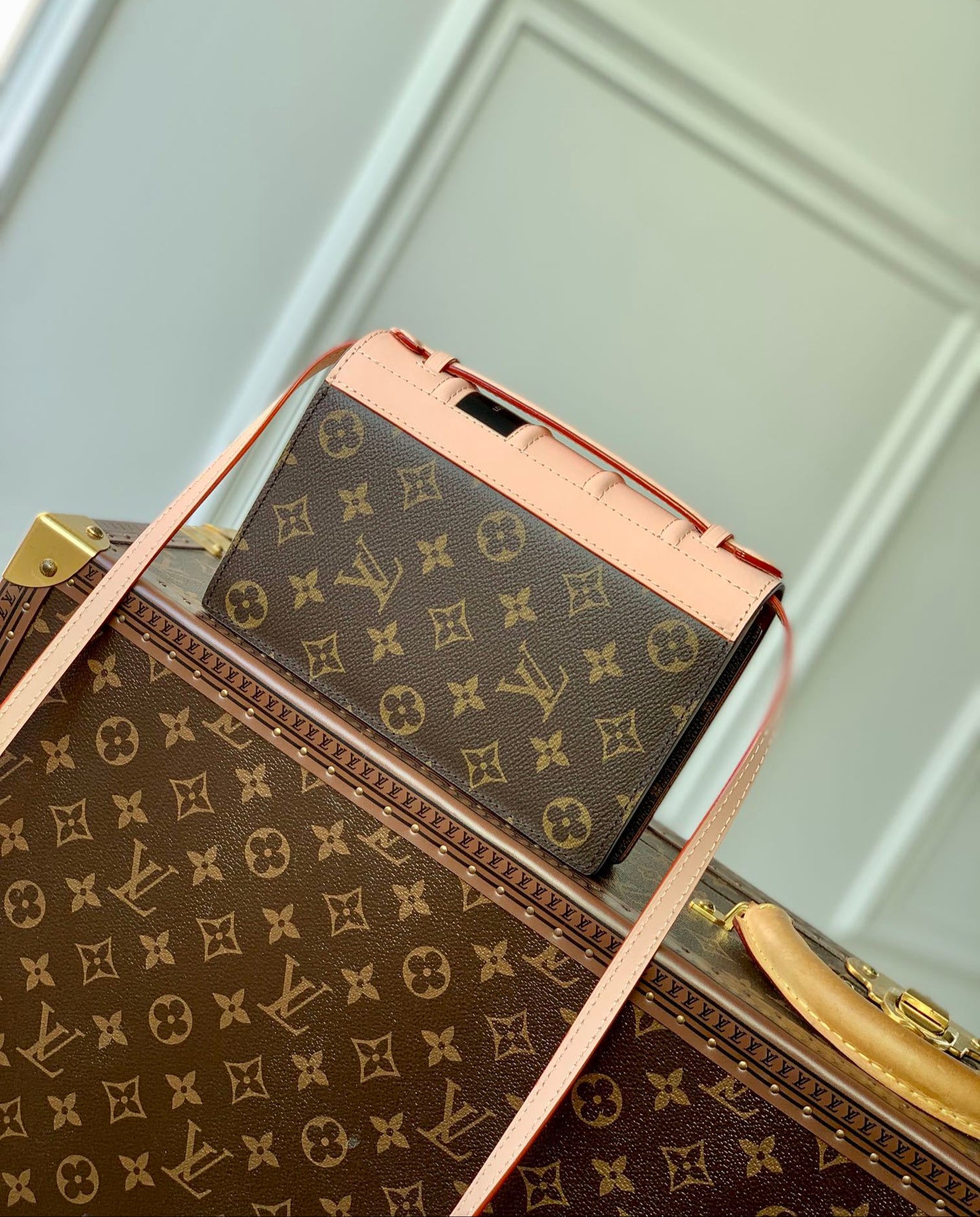Louis Vuitton Cruise Book Chain Wallet Monogram