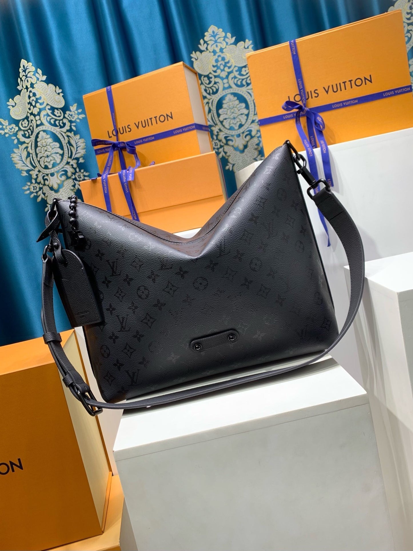 Louis Vuitton Vagabond Hobo Monogram Midnight