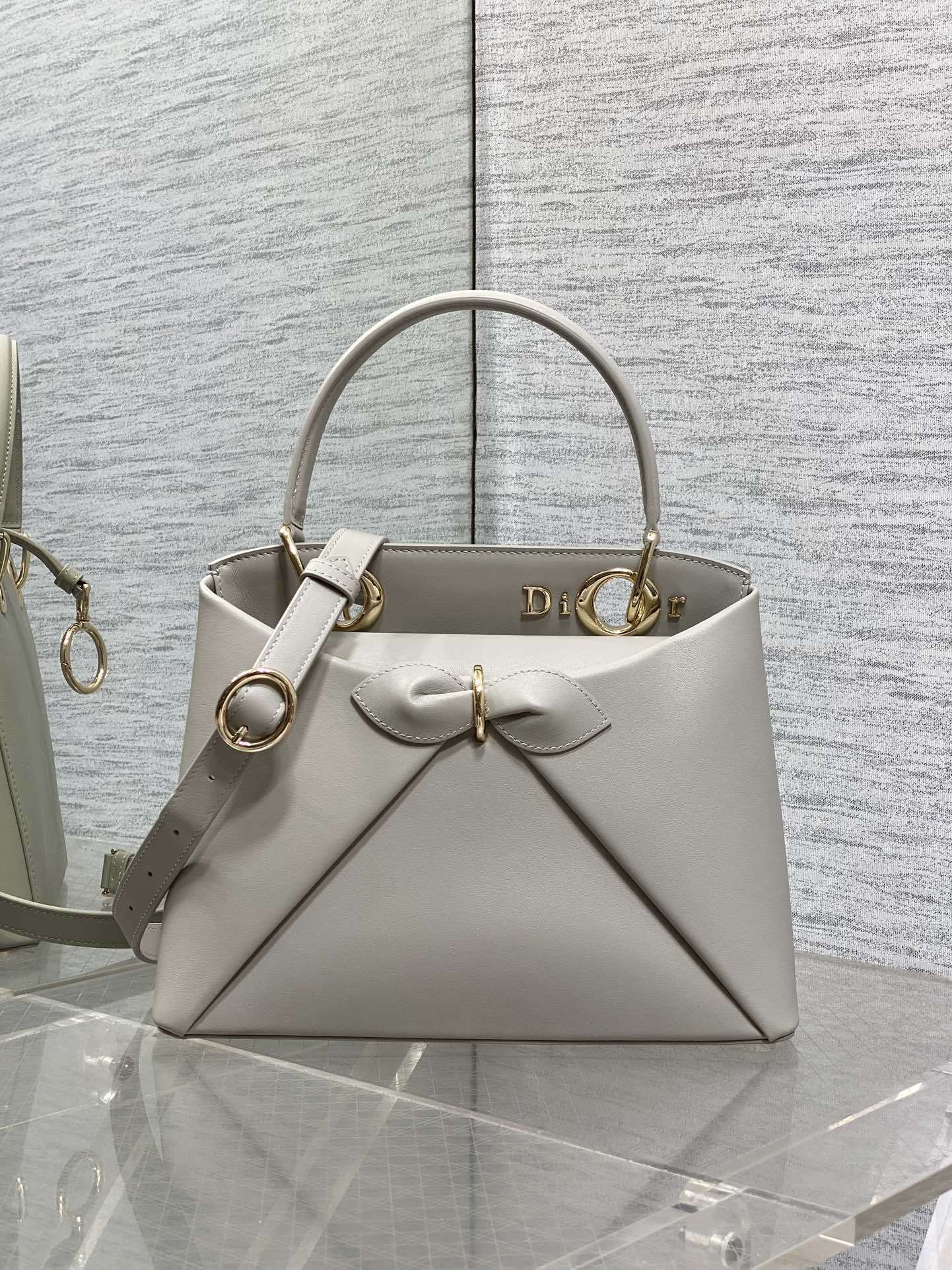 Dior Bow Tote leather bag