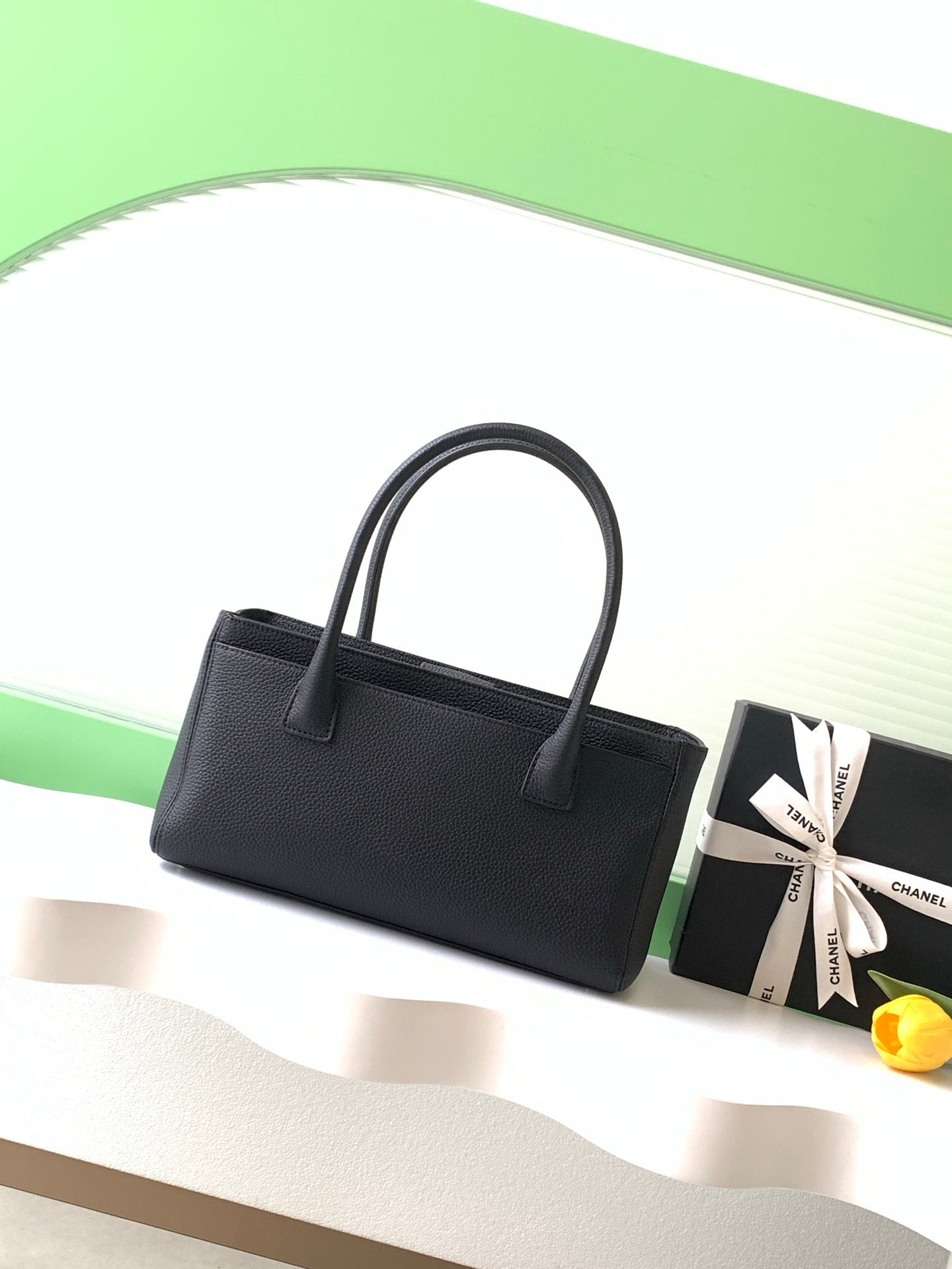 Chanel small leather tote bag