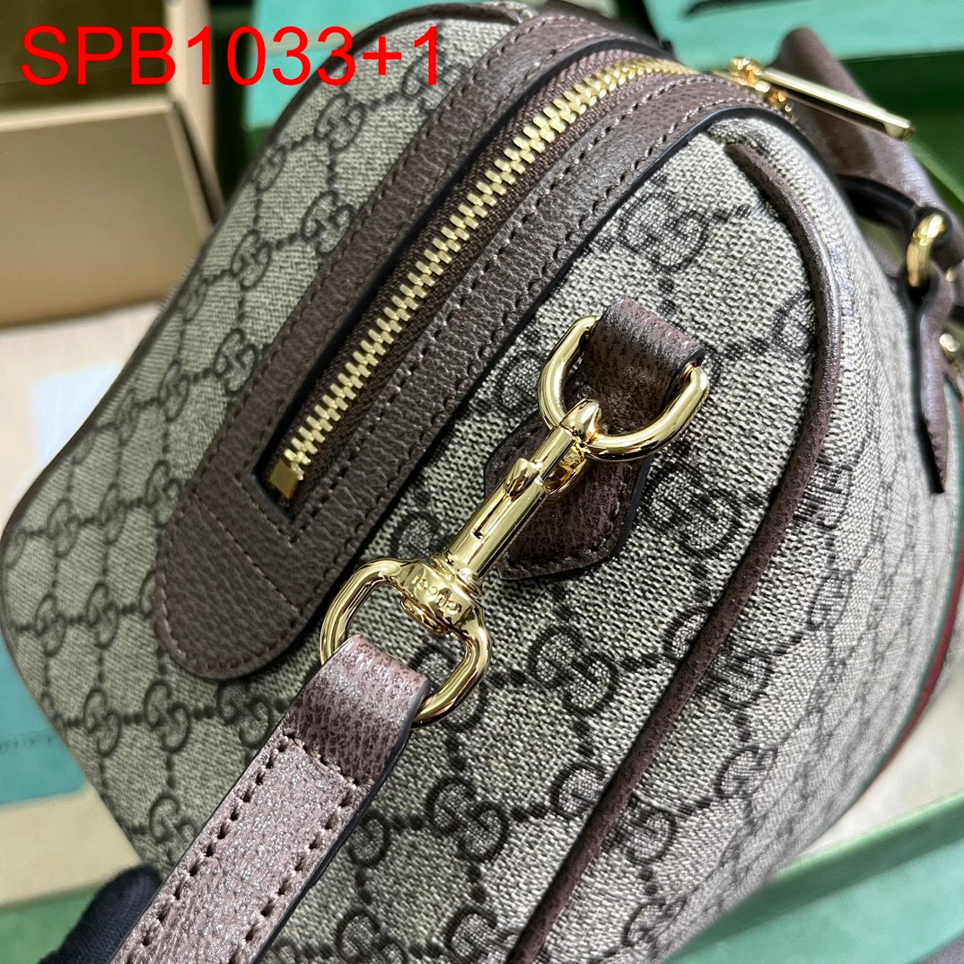 Gucci OPHIDIA GG MEDIUM TOP HANDLE BAG