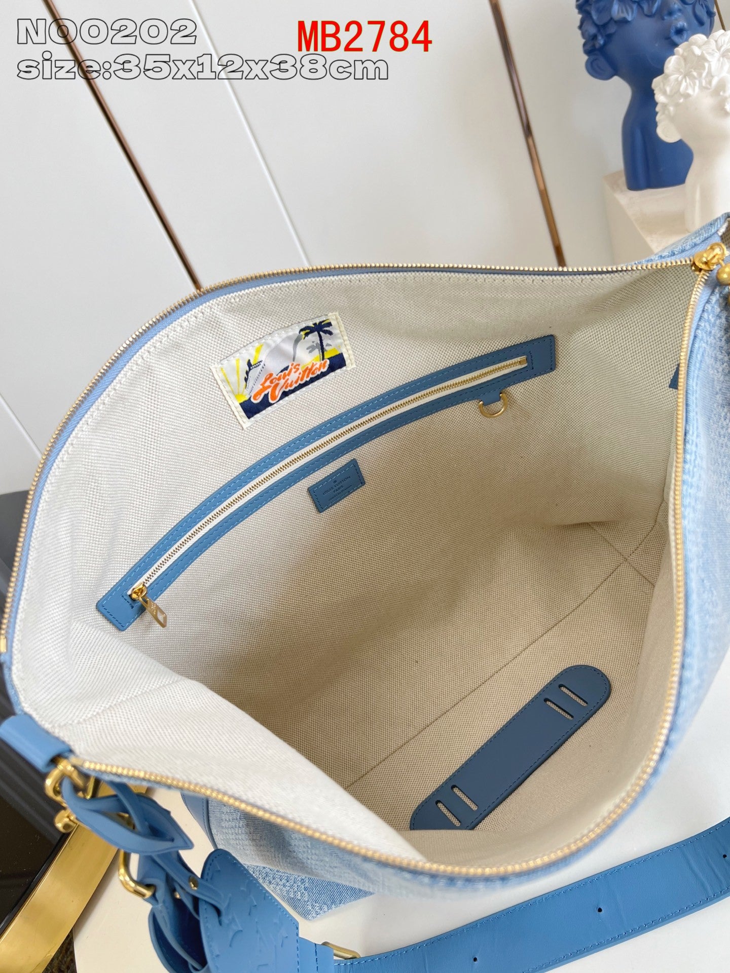 Louis Vuitton Louis Vuitton Vagabond Hobo denim G69