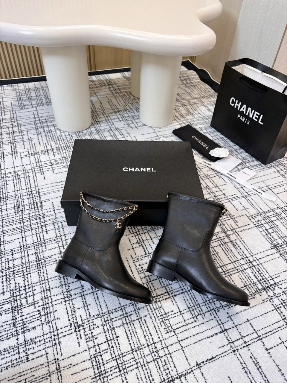 Chanel leather Boots