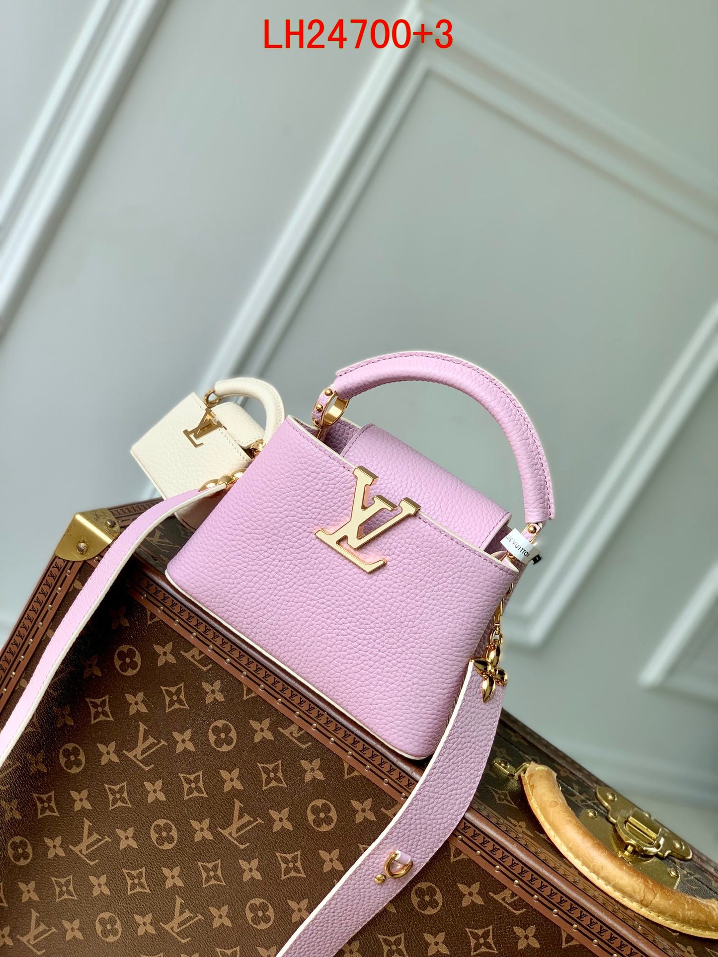 Louis Vuitton Capucines mini and BB Taurillon leather