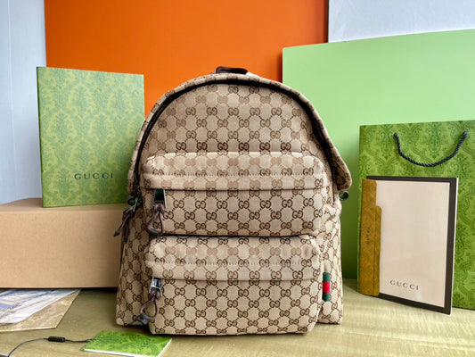 Gucci Medium Canvas Backpack