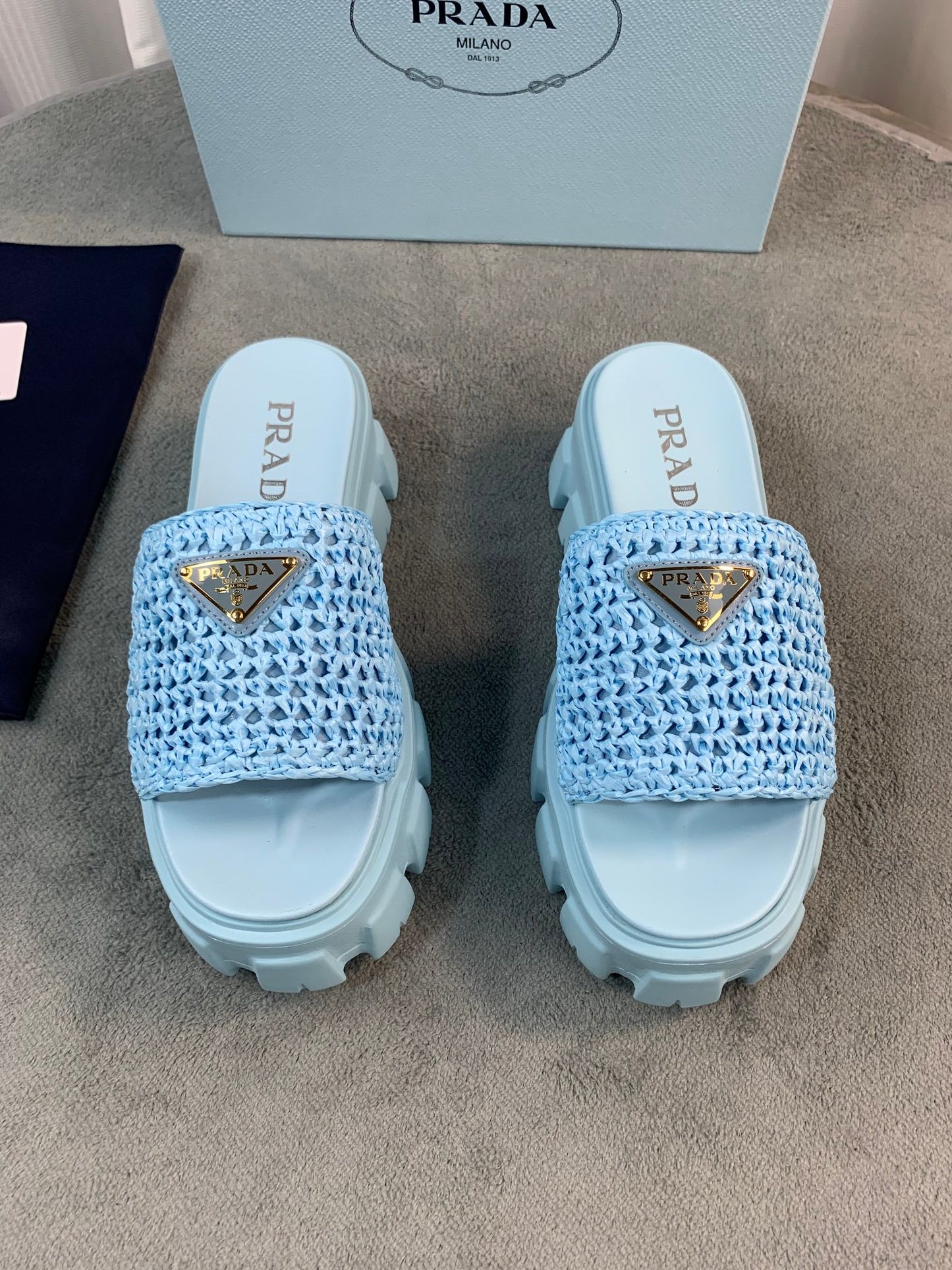 Prada Platform Slides