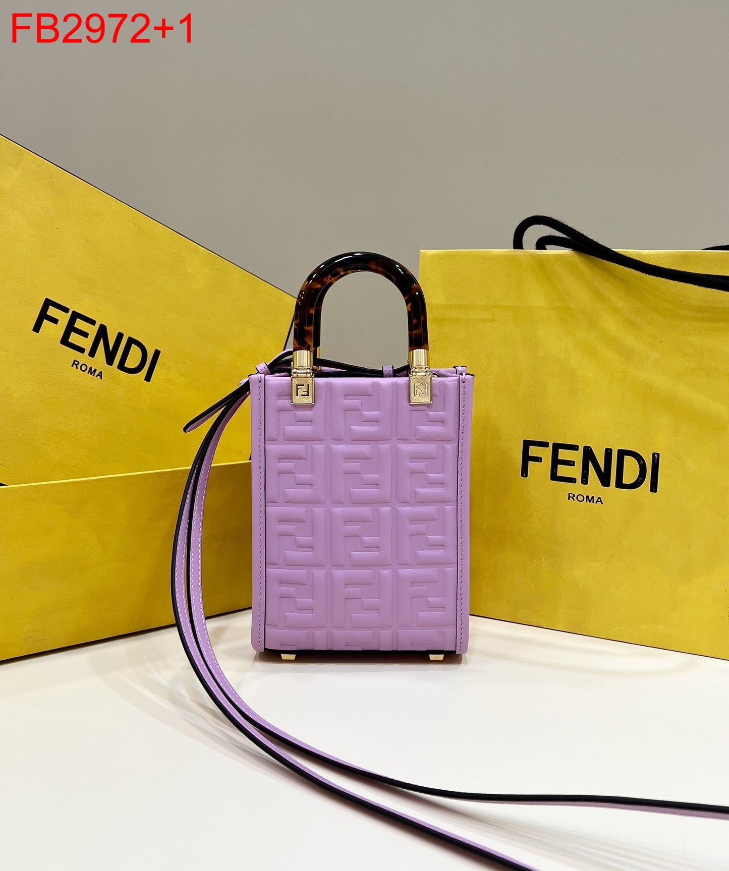 Fendi Mini Sunshine Shopper Tote Bag