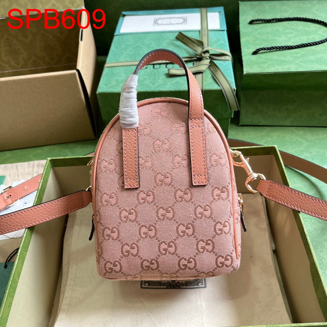 Gucci OPHIDIA MINI GG SHOULDER BAG Pink