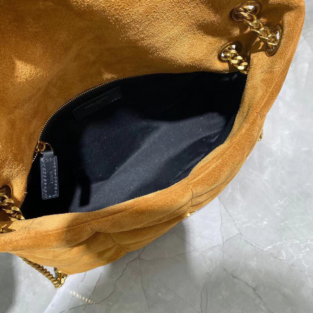 YSL Loulou Puffer Suede