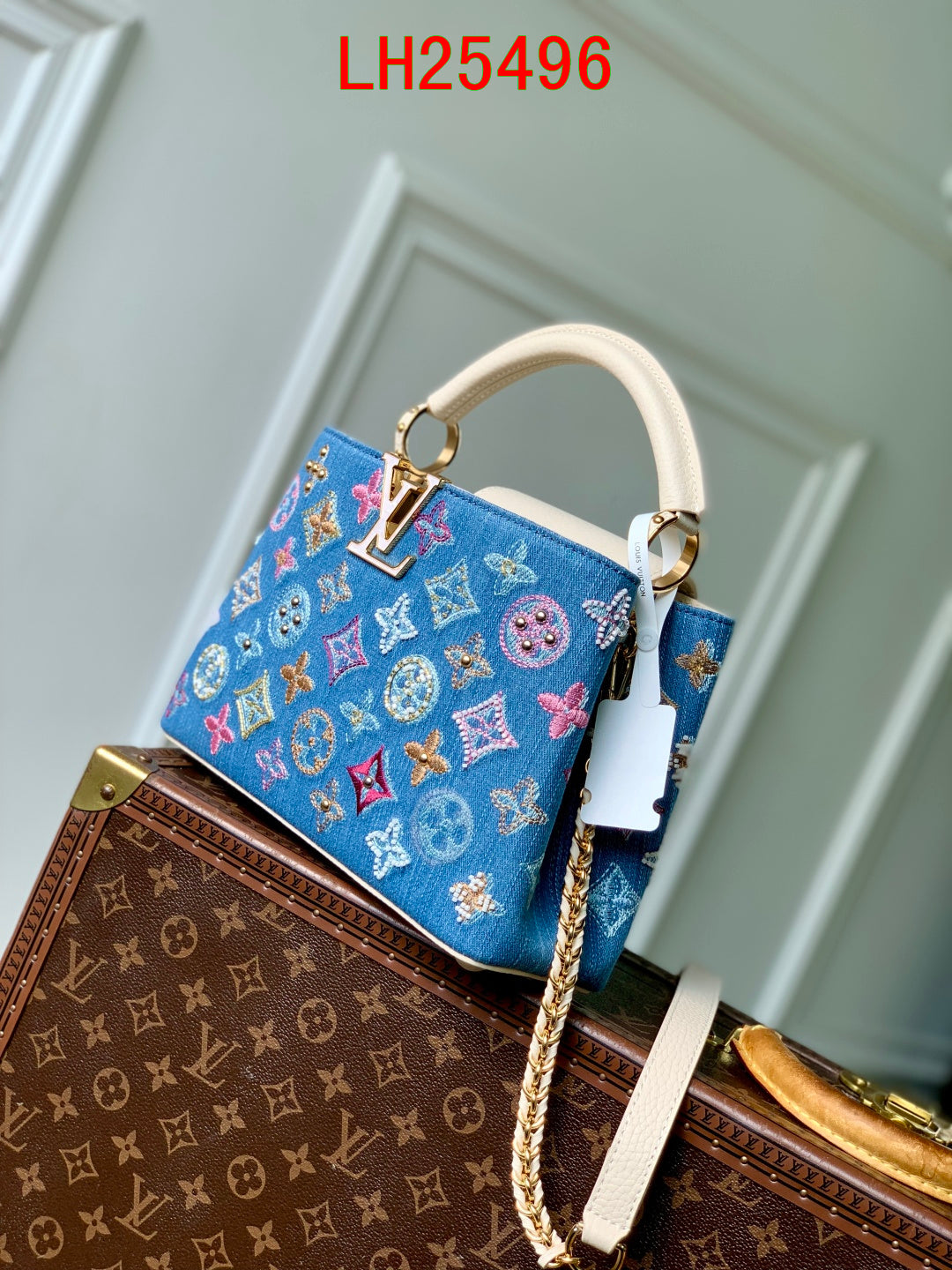 Louis Vuitton Capucines Mini  in Monogram denim