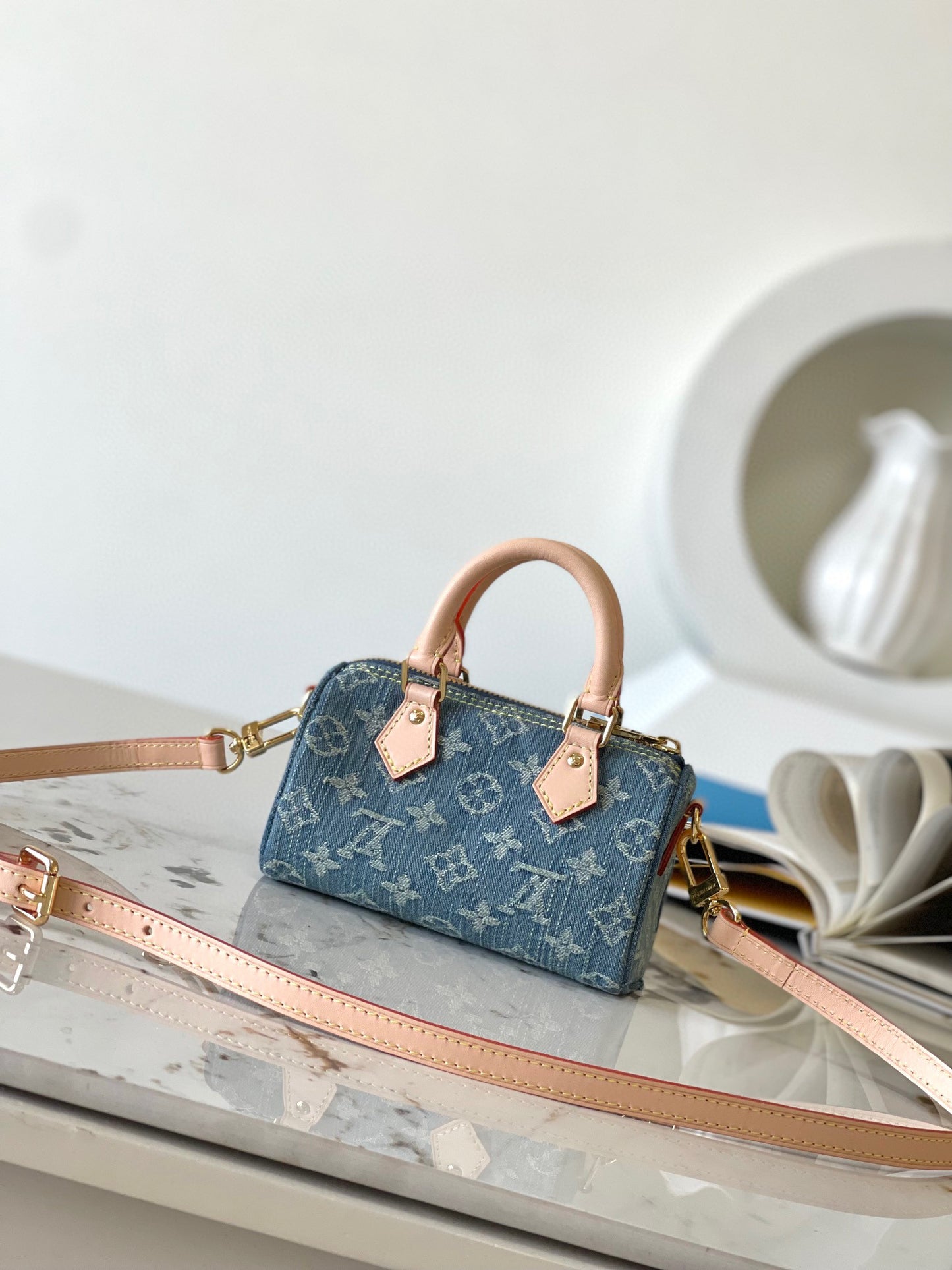 Louis Vuitton Nano Speedy Denim