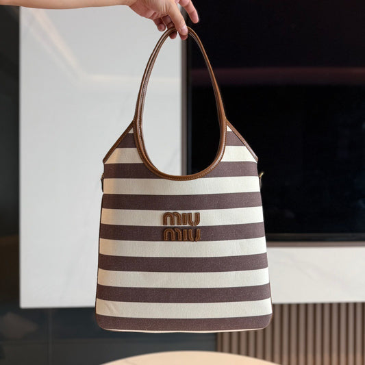 Miu Miu IVY canvas and leather bag