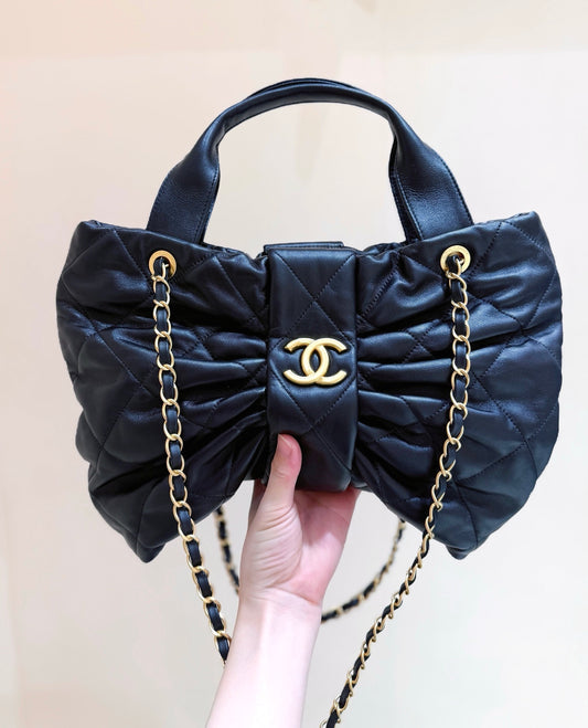 Chanel Large Leather Bow bag