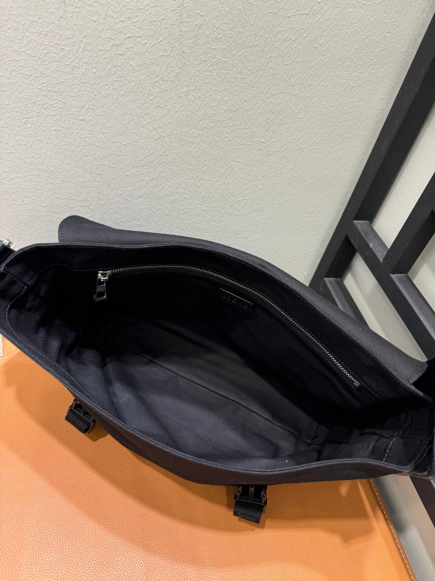 Loewe Medium Flex messenger in canvas and suede