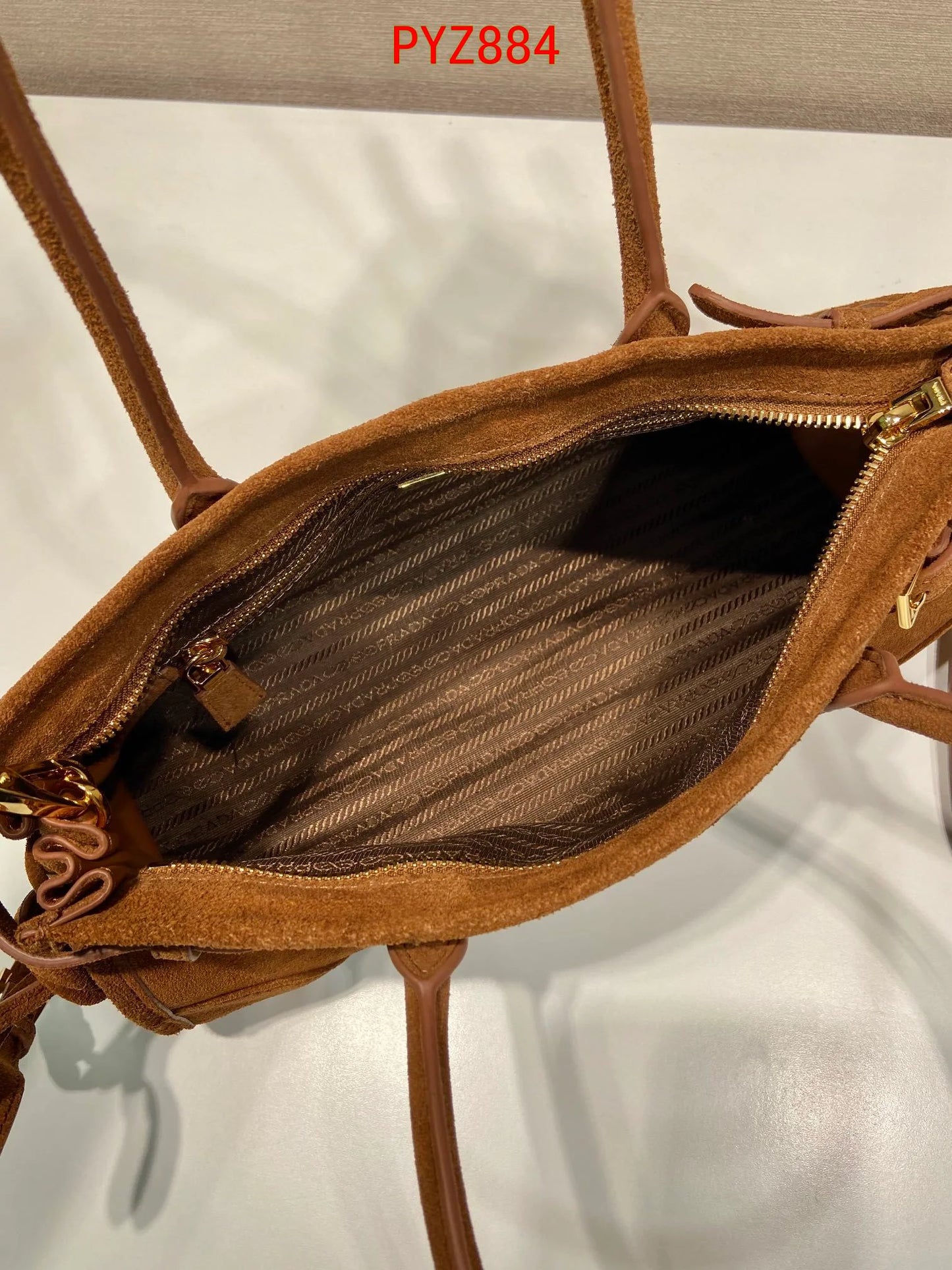 Prada Bonnie Suede medium handbag